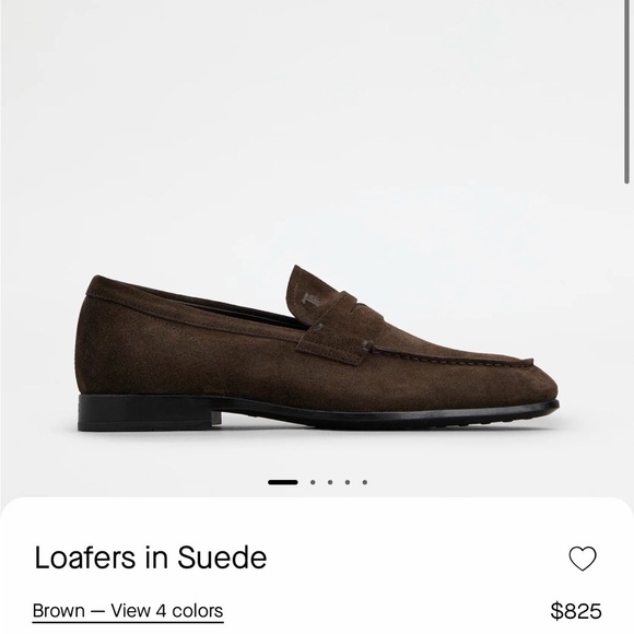 Men's Tod’s Loafers - Brown Calfskin Suede